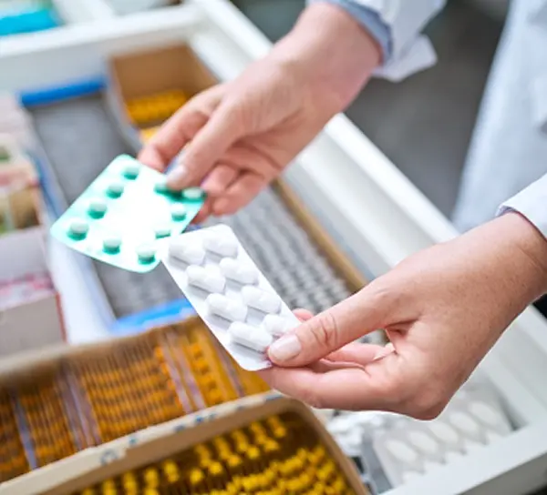 Drawer full of medication