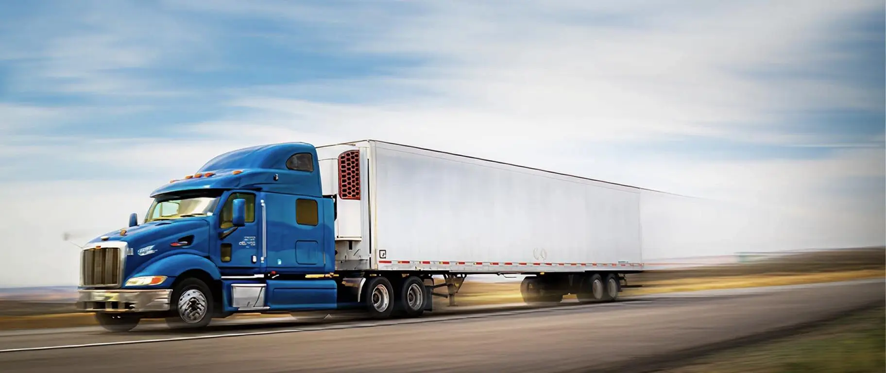 Semi truck on the highway