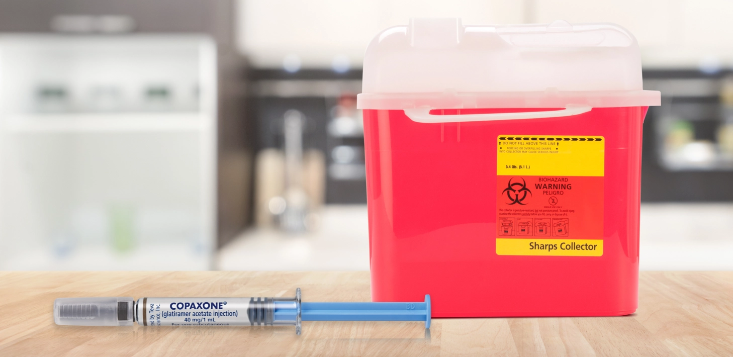 Disposal of COPAXONE&reg; prefilled syringes.