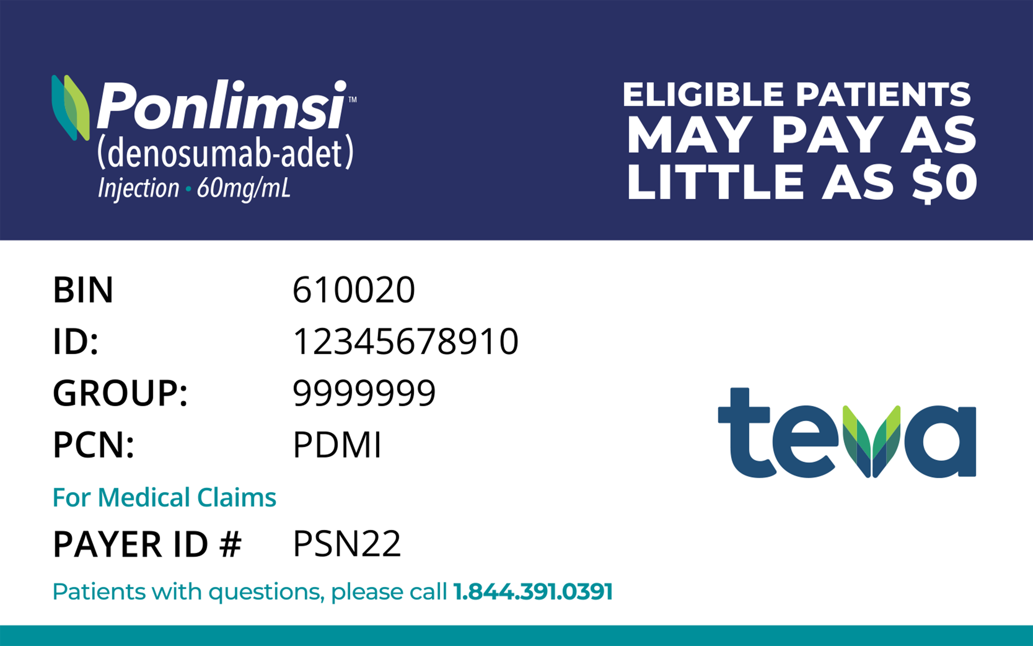 PONLIMSI Savings Card