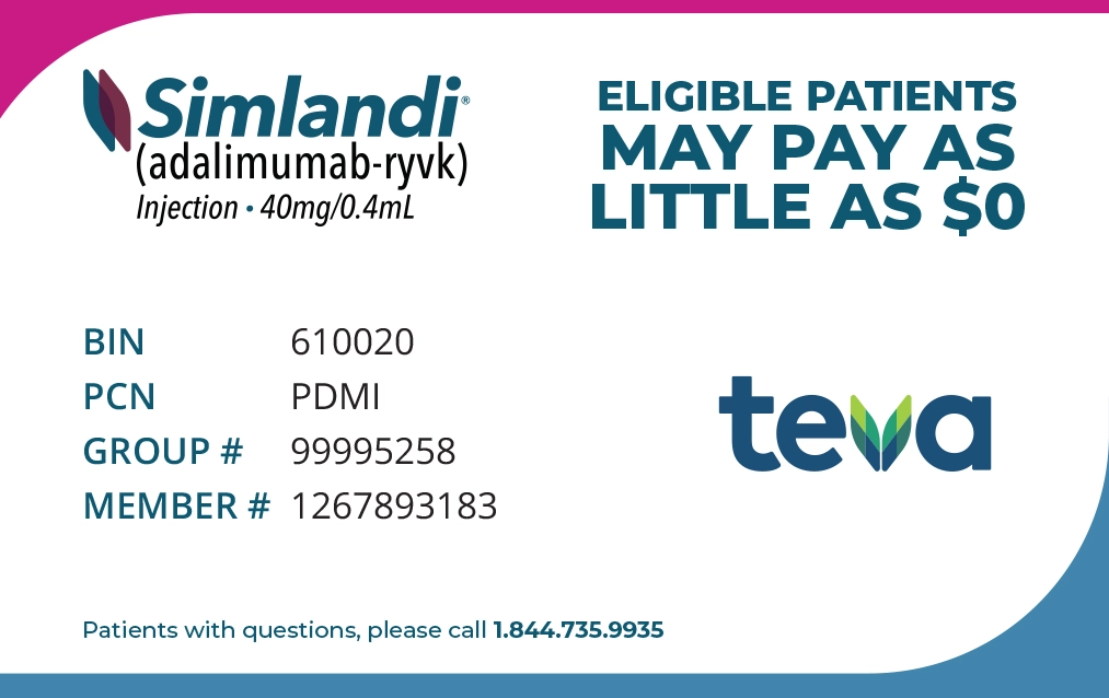 The SIMLANDI Copay Card
