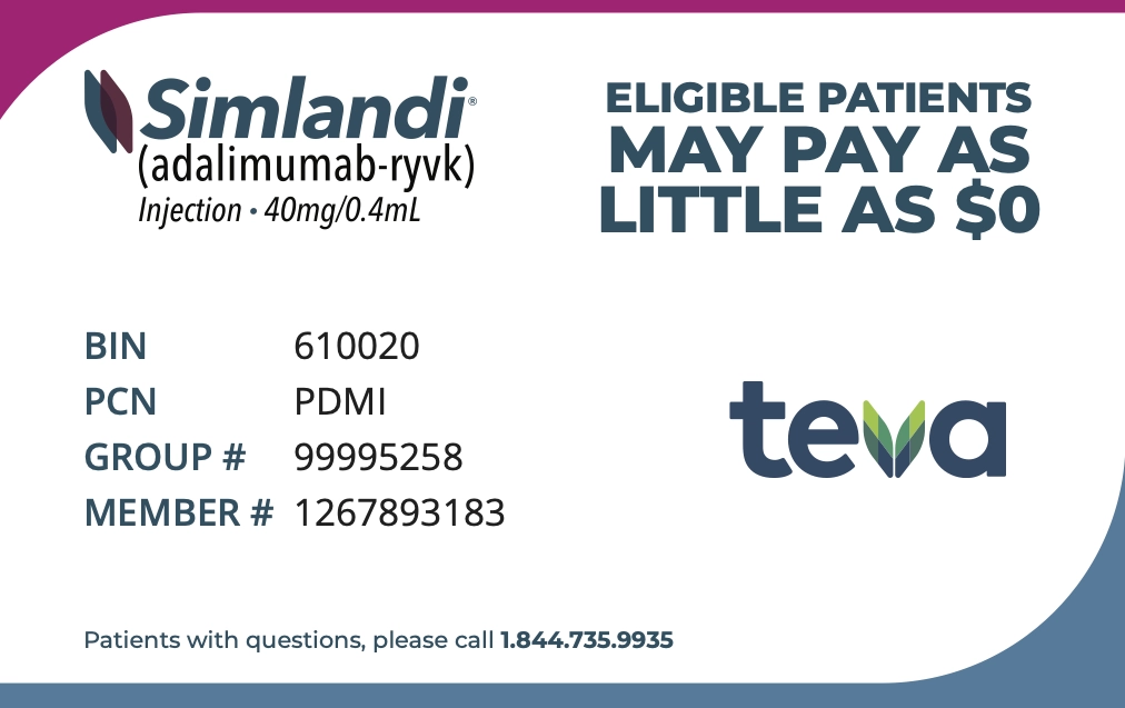 SIMLANDI Savings card