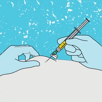 Syringe administration graphic