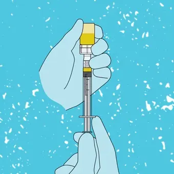 Syringe preparation graphic