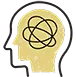 Icon of a head profile with overlapping circles